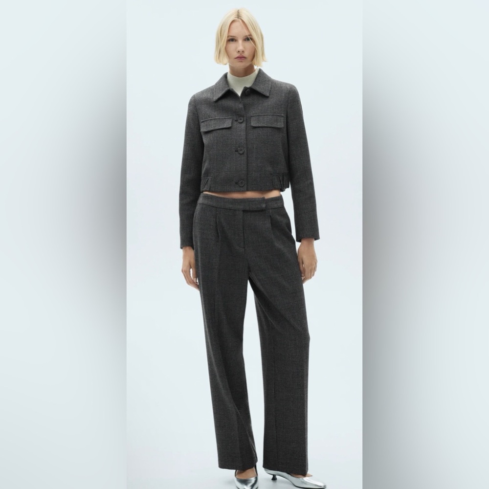 Tweed Bomber Jacket/Matching Trousers